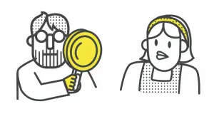 Illustration of two characters
