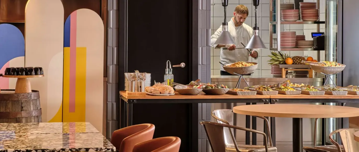 Restaurant avec buffet au JO&JOE Rome
