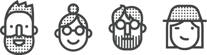 Icône quatre visages